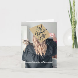 Lustigt Studenten från det omvända hälsningskortet Kort