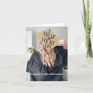 Lustigt Studenten från det omvända hälsningskortet Kort