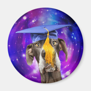 Lustigt Studenten Hund Wat Magnet