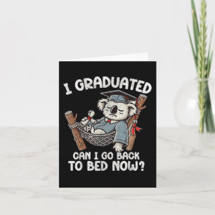 Lustigt Studenten I-gradering kan jag gå tillbaka  Kort
