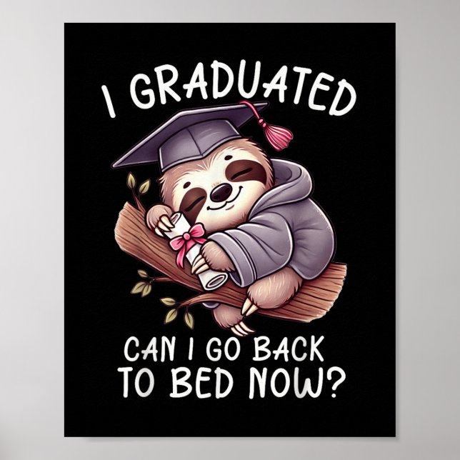 Lustigt Studenten I-gradering kan jag gå tillbaka  Poster (Framsidan)