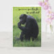 Lustigt Studenten-kort, Chimpanzee, Thinker Kort (Orchid)