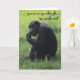 Lustigt Studenten-kort, Chimpanzee, Thinker Kort (Small Plant)