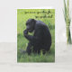 Lustigt Studenten-kort, Chimpanzee, Thinker Kort (Front)