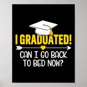 Lustigt Studenten Shirt - jag har tränat i skolan  Poster