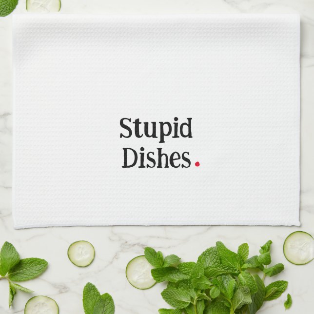 Lustigt Stupid Days Kitchen Towel Kökshandduk (Vikta)