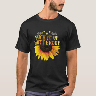 Lustigt suger upp solrosor för smör för människa f t shirt