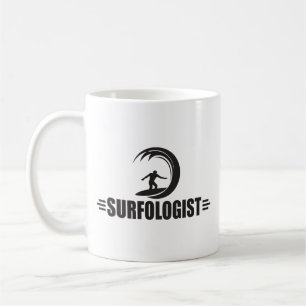 Lustigt surfande kaffemugg