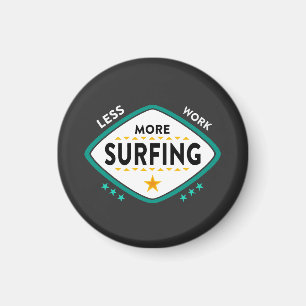 Lustigt surfing-citat magnet