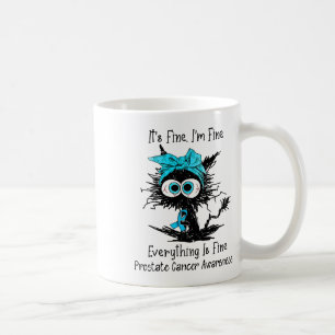 Lustigt svart katt dess Bra jag är Bra Prostate Ca Kaffemugg
