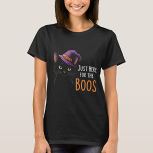 Lustigt svart katt här för Boos T-Shirt C