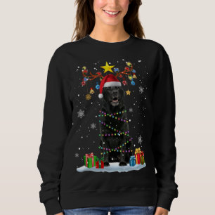 Lustigt Svart lab Hund Julren Jul L T Shirt