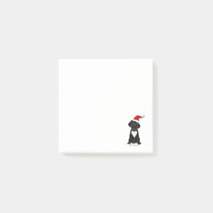 Lustigt svart portugisisk Vatten-Hund jul Post-it Block