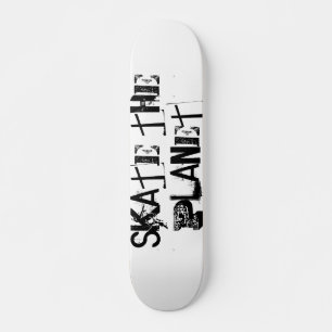 Lustigt svart typografi Skatta planeten Skateboard Bräda 20 Cm