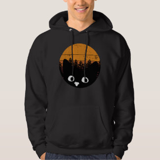 Lustigt svart Vintage - kundreskonstruktion Hoodie