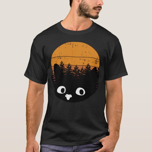 Lustigt svart Vintage - kundreskonstruktion T Shirt (Framsida)