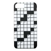 Lustigt svartvitt Crossword Puzzle-spel
