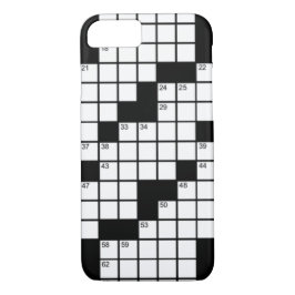 Lustigt svartvitt Crossword Puzzle-spel