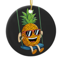 Lustigt svävande ananasbyte Ornament