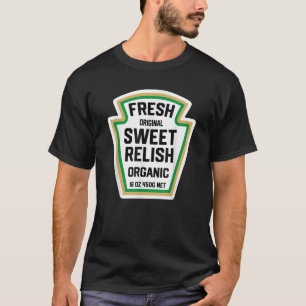 Lustigt svenskt Relish Pickle Flaska-etikett Hallo T Shirt