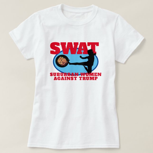 Lustigt "SWAT: Förortskurs mot trumpeter" T-Shirt (Design framsida)
