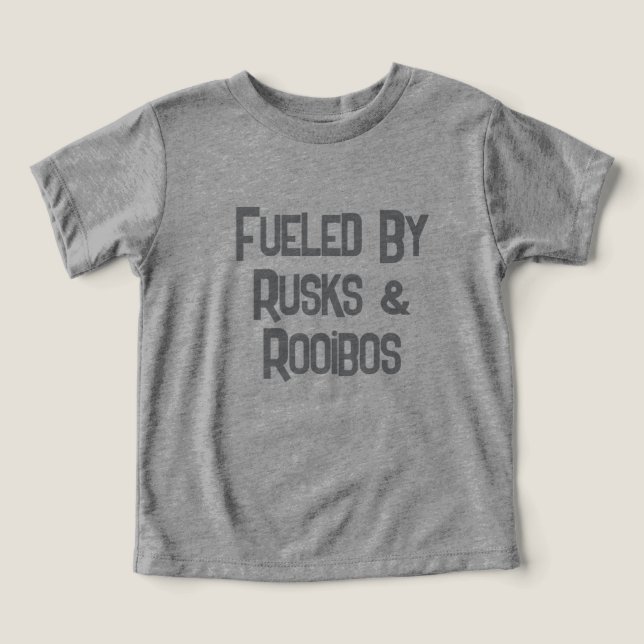 Lustigt sydafrikanskt bränsle från rusks & Rooibos T Shirt (Design Framsida)
