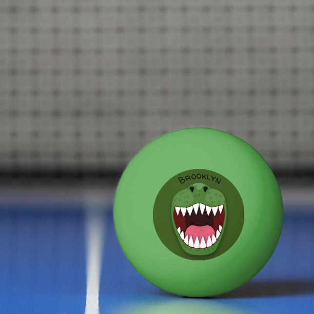 Lustigt T Rex dinosauer munstycksillustration teck Pingisboll (Netto)