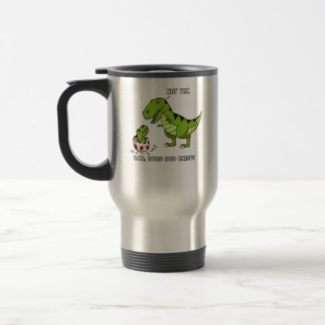 Lustigt T-Rex Dinosaur-Pappa finns gud-teist Resemugg (Vänster)
