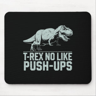 Lustigt T-rex-nr som push-ups-Dinosaur-utverknings Musmatta