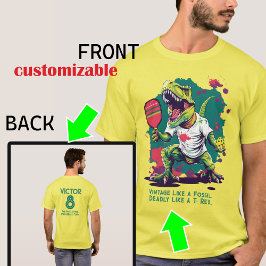 Lustigt t-Rex-pickleball T-Shirt