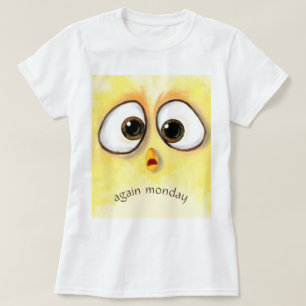 Lustigt T-Shirt Big Surprised Ögon - Anpassningsba