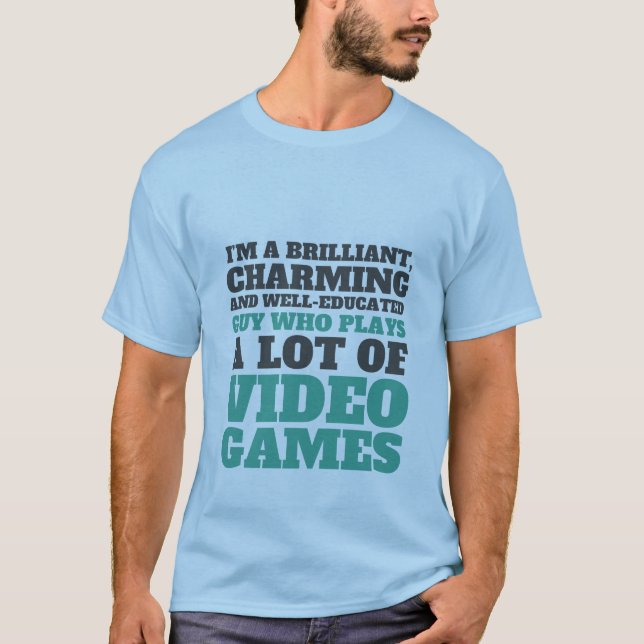 Lustigt T-shirt för Geeks och Gamers (Framsida)