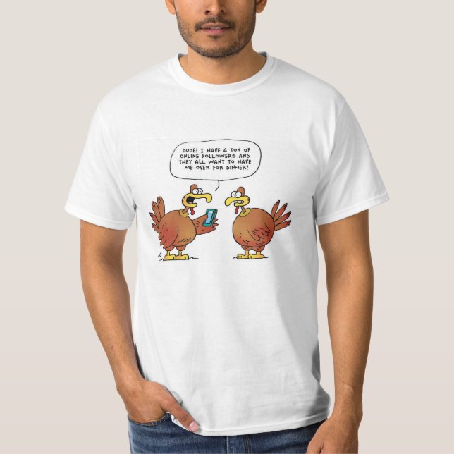 Lustigt T-shirt för thanksgiving (Framsida)