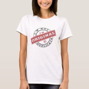Lustigt T-Shirt Frimärke-text - Anpassade