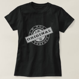Lustigt T-Shirt Frimärke Text Jag är Original Anpa