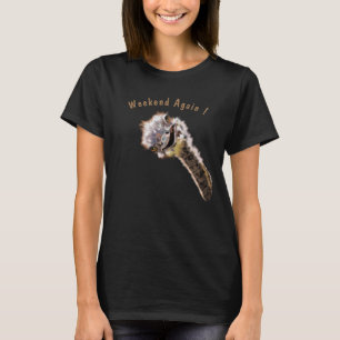 Lustigt T-Shirt med Lycklig Ostrich - Anpassningsb