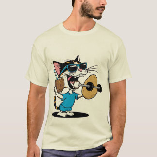 Lustigt T-shirt med Tecknad - Quirky & Playful Hum
