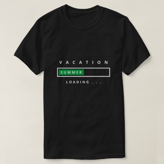 Lustigt T-Shirt med text Sommarvagnsbelastning (Design framsida)