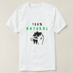 Lustigt T-Shirt Natural 100 % - Anpassningsbar Tex