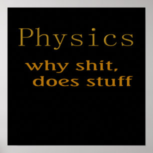 Lustigt t-shirts Physics humor Poster