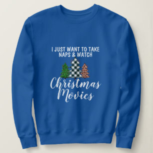 Lustigt ta Naps och titta på julfilmer Humor T Shirt