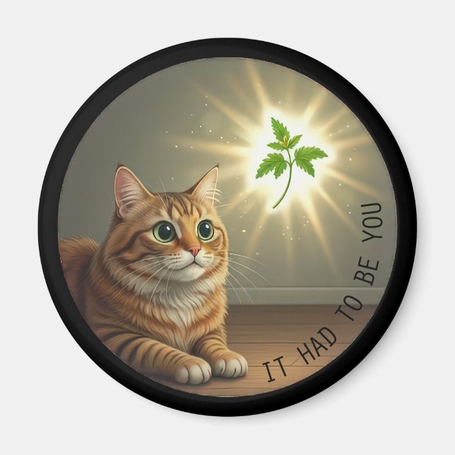 Lustigt tabby katt fick det vara du kattunge dam magnet (Framsidan)