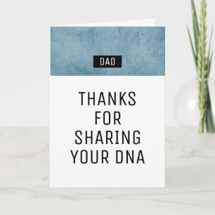 Lustigt tack för att du delade DNA Fantastisk Fars Kort