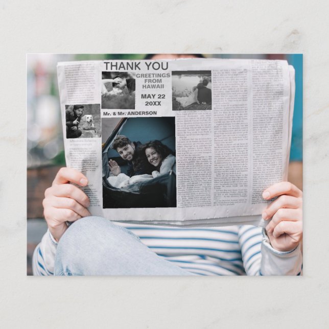 lustigt tack för din nyhetsfotoflykt flygblad (Framsidan)