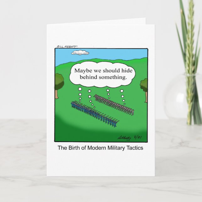 Lustigt tack för hälsningskort kort (Framsida)