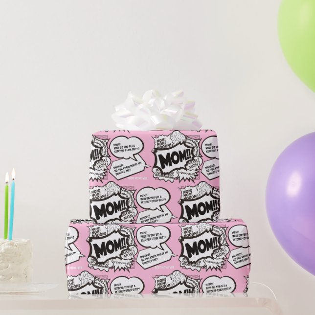 Lustigt tack för Mors dag-kort Presentpapper (Festgåvor)