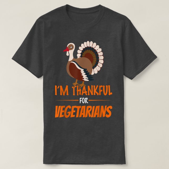 Lustigt tack för Vegetarian T Shirt (Design framsida)