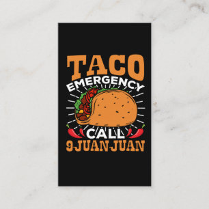Lustigt Taco Älskare Mexiko Cinco de Mayo Visitkort