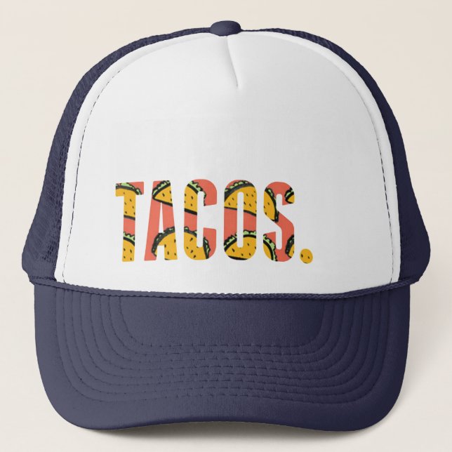 Lustigt Taco Älskare Tacos. Mössa Keps (Framsida)