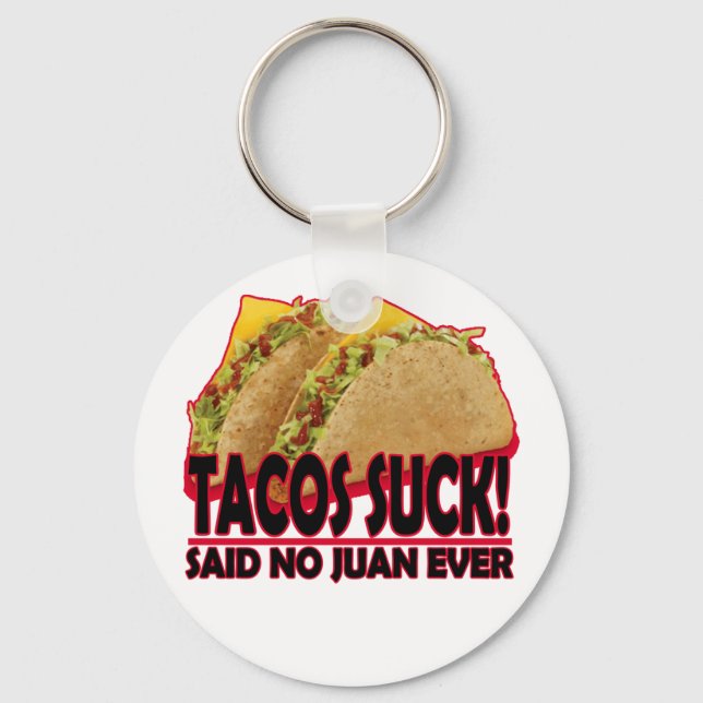 Lustigt - Tacos Suck.png Nyckelring (Framsida)